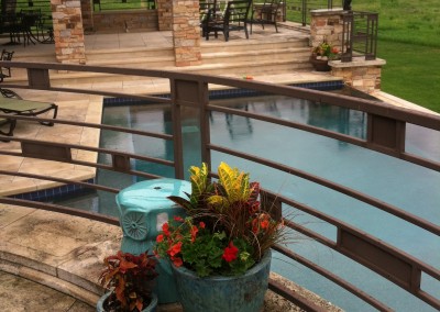 Colorful additions to a summer patio