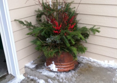 Natural winter decoration