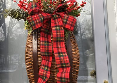 Festive Front Door Basket
