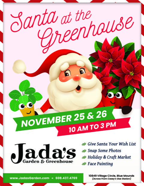 Santa at the Greenhouse Flyer