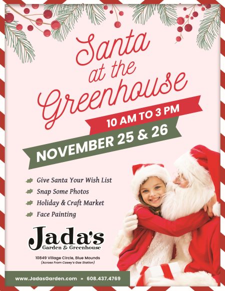 Santa at the Greenhouse Flyer